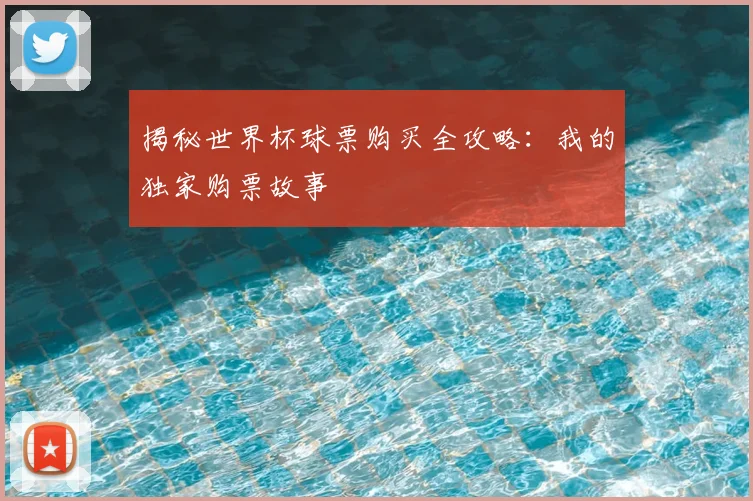 揭秘世界杯球票购买全攻略：我的独家购票故事