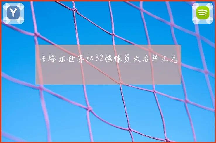卡塔尔世界杯32强球员大名单汇总